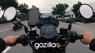 CP值爆表Gogoro2  Gogoro 2手機架！2分鐘安裝完畢！Gozilla狗吉拉改裝配件 淡水至西門町路跑實測胸口視角超穩不晃 [upl. by Evod]