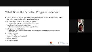 UC Berkeley Mastercard Foundation Scholars Program Informational Webinar 28 October 2024 [upl. by Aviv512]