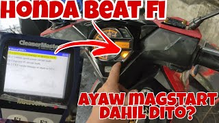 honda beat fi walang power at check enginebago bumili ng parts check mo muna iwas gastos [upl. by Nawj]