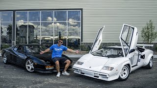 Testarossa VS Countach  Comparing Two of My Iconic 80s Supercars [upl. by Emiaj]