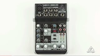 XENYX Q502USB Small Format Mixer amp USB Audio Interface [upl. by Eidroj]