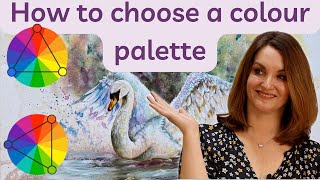 how to choose a color palette for a painting [upl. by Oirifrop]