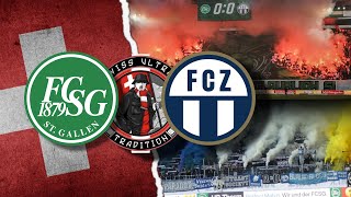 FC ST GALLEN VS FC ZÜRICH 25052024  SwissUltrasTradition [upl. by Suiratnod101]