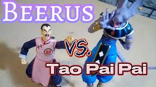 Beerus Vs Tao Pai Pai DBZ Stop Motion Animation [upl. by Joane27]