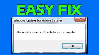 How To Fix This Update is Not Applicable To Your Computer [upl. by Marin]