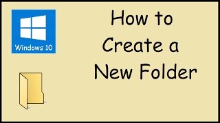 How do I create a new folder in Windows 10 [upl. by Walke]