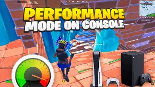 NEW HOW TO GET PERFORMANCE MODE ON CONSOLE LOW MESHES  MOBILE BUILDS PS4XBOXPS5 TEST [upl. by Atoel279]