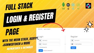 Build a Fullstack Login amp Register Page with MERN reactjs mongo express bcrypt jwt amp more [upl. by Robinetta]