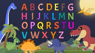 【子供が夢中になる】ABCの歌♪ Part③ ABC song♪ Learn The Alphabet ♪ dinosaur♪ 恐竜♪ [upl. by Drofnats]