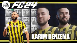 EA FC 24  Create Karim Benzema Pro Clubs Face Creation [upl. by Ailelc49]