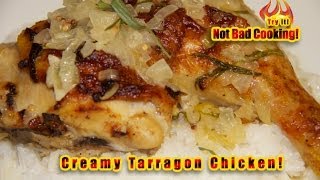 Creamy Tarragon Chicken Pollo cremoso al estragón [upl. by Anirahs]