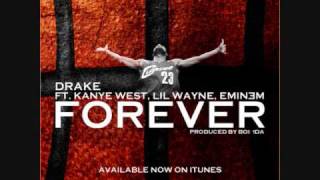 Drake Ft Kanye West Lil Wayne  Eminem  Forever  Instrumental With Hook [upl. by Assiren]