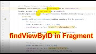 Solved✔ findViewById in Fragment and onViewCreatedview not Android Activity [upl. by Dehnel]