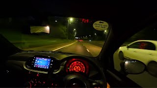 2023 Fiat 500 Motorway  Highway Test Drive POV [upl. by Anaujit]