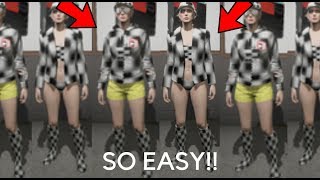 GTA 5 ONLINE  Checkered outfit glitches for female characters [upl. by Sharon]