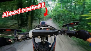 Pushing my crf250f to its limits almost looped out [upl. by Ahsinauq]