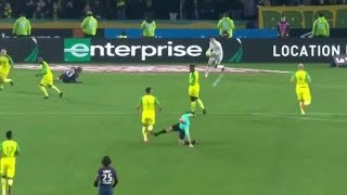 Fail Nantes vs Psg referee Tony Chapron kicks a player [upl. by Vijnas]