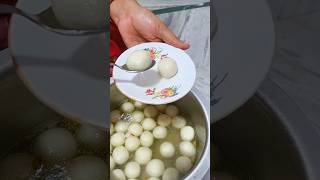 Rosogolla recipe in Bangla  food recipe cooking rosogolla villfood goodfood organicfood [upl. by Leesen160]