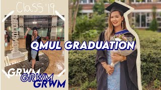 GRWM Graduation at Queen Mary University ft my uni experience [upl. by Lienaj]