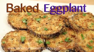 How To Make Baked Eggplant Taste Like Fried  Rockin Robin Cooks [upl. by Nosnevets]