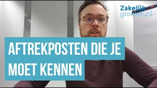 Aftrekposten voor eenmanszaak en zzp deze wil je kennen en begrijpen [upl. by Ametaf]