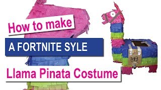 How to Make Fortnite Llama Pinata Costume out of Recycled Boxes [upl. by Smallman]