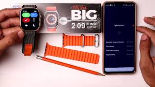 How To Connect T900 Ultra Smart Watch To Android Phone  T900 ultra smartwatch connect kaise kare [upl. by Sitruk584]