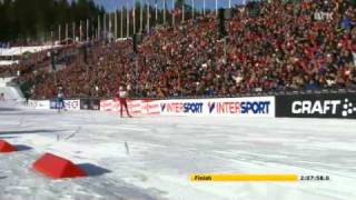 Petter Northug vinner 50 KM  VM Oslo Holmenkollen 2011 HD [upl. by Derfliw]