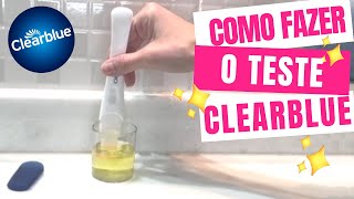 ✅ COMO FAZER TESTE DE GRAVIDEZ DA CLEAR BLUE [upl. by Asare]