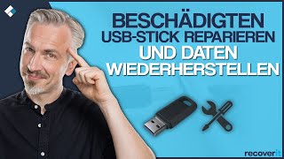 USBStick reparieren und Daten wiederherstellen [upl. by Aracal]