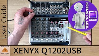 Behringer Xenyx Q1202USB Premium Mixer User Guide  Manual [upl. by Ocisnarf]