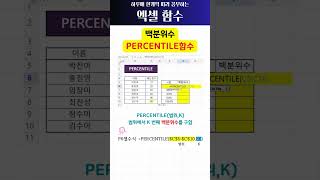 피포 함수PERCENTILE [upl. by Eon]