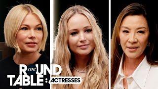 Actress Roundtable Jennifer Lawrence Michelle Yeoh Emma Corrin Michelle Williams amp More [upl. by Schlosser687]