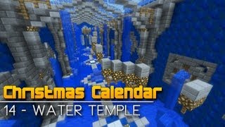 Christmas Calendar  14 Water Temple  Minecraft Parkour Map [upl. by Pattin948]