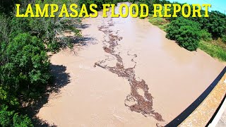 Lampasas River Flood ReportTexas Flood Cinco De MayoMay 5th 2024 weather nature texas [upl. by Wallinga69]