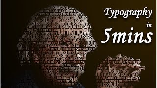 Photoshop Tutorial  Typography in 5 minutes  Transforming An Image Into Text   in HINDI [upl. by Nnoved]