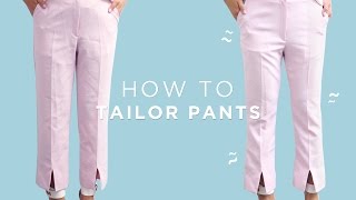 ✂ How To Tailor Pants  Beginner Sewing [upl. by Rudyard]