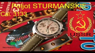 USSR Poljot Sturmanskie Chronograph Watch Service [upl. by O'Carroll]