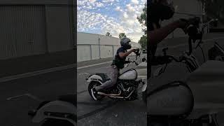 2023 Harley Davidson low rider ST burnout [upl. by Namso880]