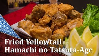 Hamachi TatsutaAge  Fried Yellowtail Tuna  Cooking Japanese Recipe [upl. by Hada]