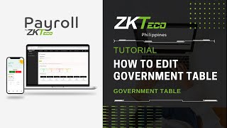 ZKPayroll  Government Table  How to Edit [upl. by Oremar]