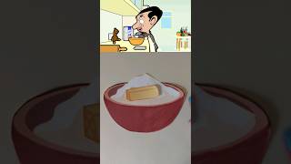 Pizza Bean😍 shorts food mrbean papercraft cooking cartoon pizza art trending shortsfeed [upl. by Adaiha]