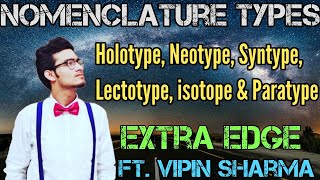 Nomenclature Type Holotype Isotypes Syntype Paratype Neotype and Lectotype  Extra Edge Video [upl. by Bouchier764]