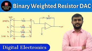 Binary Weighted Resistor DAC  in Hindi [upl. by Thanasi]