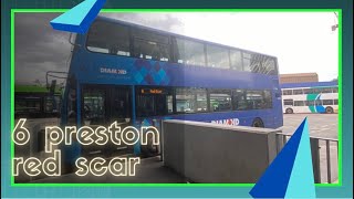 Full route 6 Preston to red scar to Preston route learningPreston bus [upl. by Annoed]