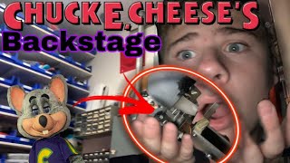 Backstage At Chuck E Cheese  Animatronic Parts [upl. by Cirri502]