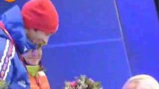 biathlon defrasne victory ceremony olympic winter games tori [upl. by Sivek866]