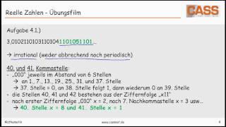 Reelle Zahlen  Übungsfilm [upl. by Akzseinga831]