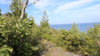 Tobermory Devils Monument Lookout Bruce Trail [upl. by Llenyl]