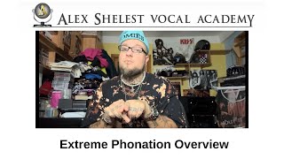 Alex Shelest Vocal Lessons  Extreme Phonation overview  Distortion  Rattle  Screaming [upl. by Thera]